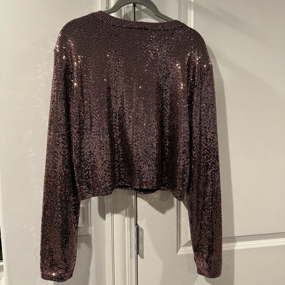 Pam&Gela Mirror Ball Slouchy Long Sleeve Tee - Picture 13 of 13
